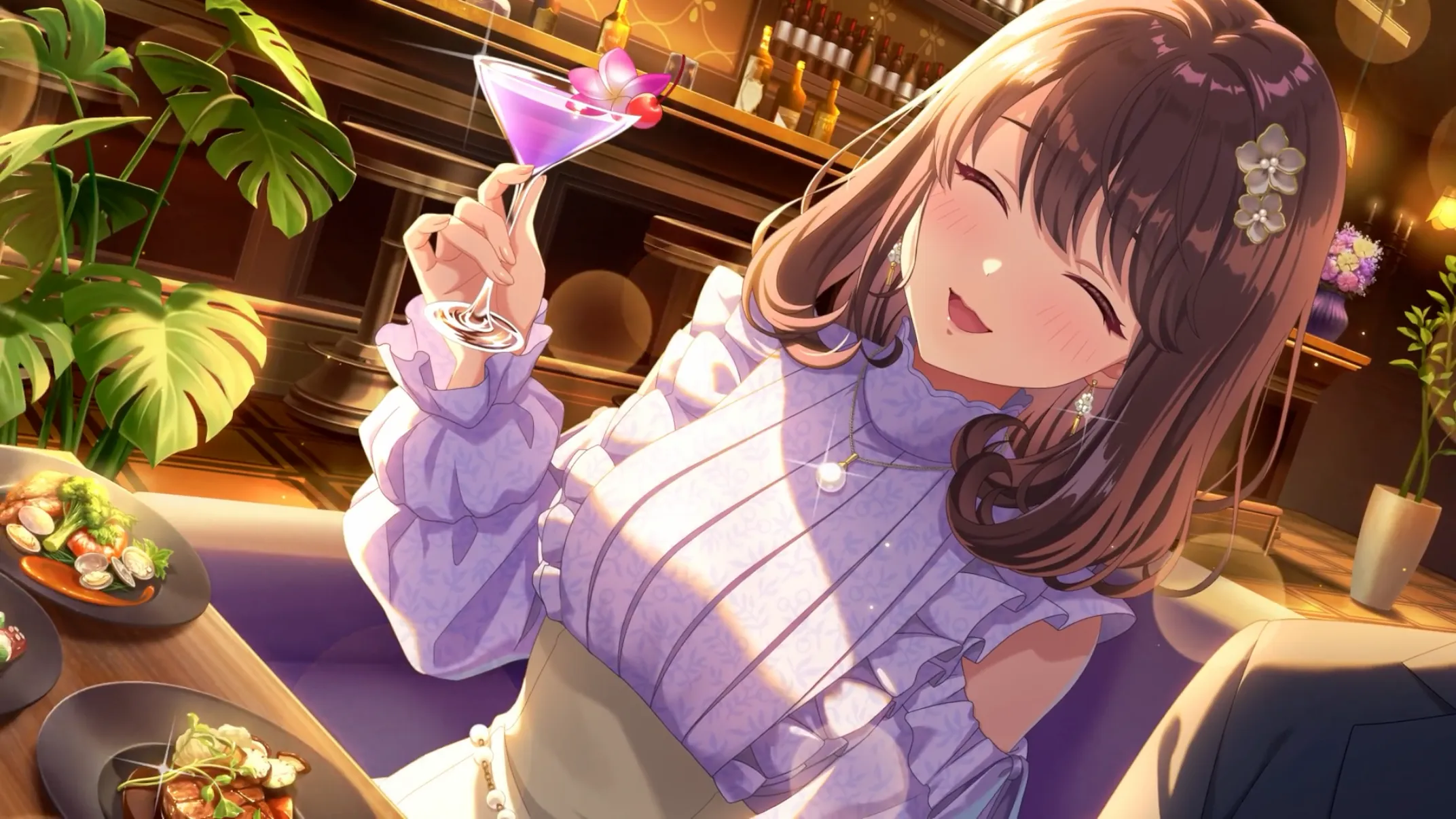 グラス越しに語る休日 佐伯遙子